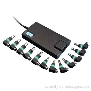 Super-slim Universal Adapter, 90W Power, with 12 Tips, 15/16/18.5/19/19.5/20V DC Voltage